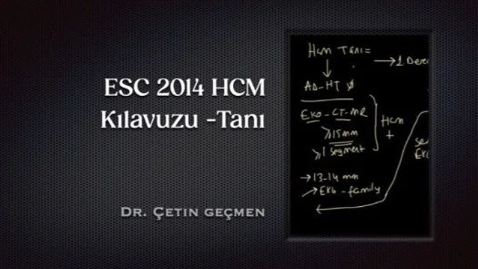 ⁣ESC 2014 HCM Kılavuzu -Tanı