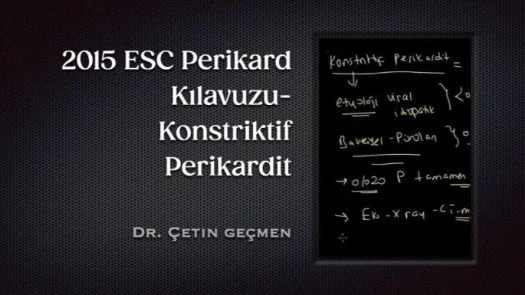 ⁣2015 ESC Perikard Kılavuzu-Konstriktif Perikardit